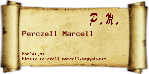 Perczell Marcell névjegykártya